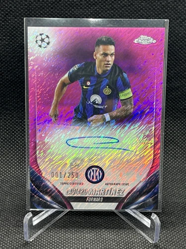Lautaro Martinez 2023 Topps Chrome Pink Shimmer /250