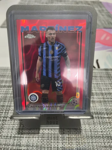 Lautaro Martinez 2024 Topps Chrome Red Lava Refractor /5