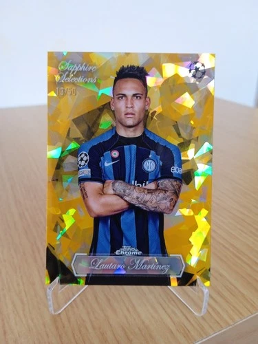 Lautaro Martinez 2023 Topps Chrome Sapphire Gold 13/50