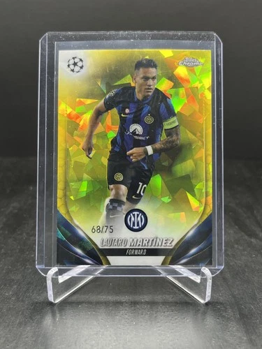 Lautaro Martinez 2023 Topps Chrome Sapphire Yellow /75