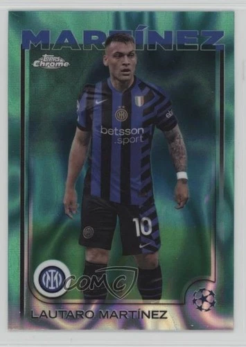 Lautaro Martinez 2024 Topps Chrome UEFA Aqua Lava Refractor /199