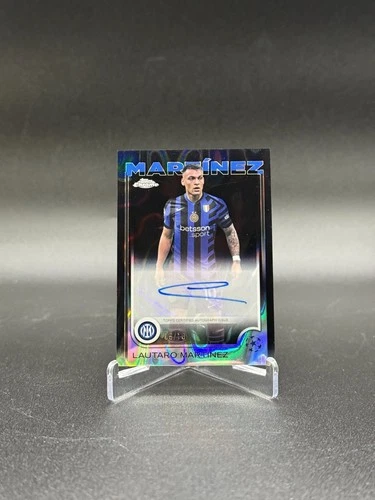 Lautaro Martinez 2024 Topps Chrome UEFA Black Lava Refractor /10