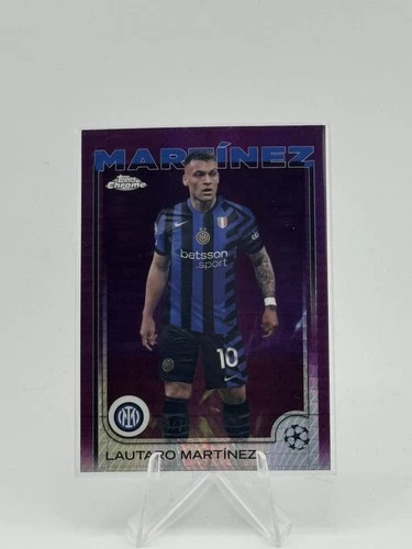 Lautaro Martinez 2024 Topps Chrome UEFA Magenta Refractor /75