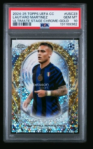 Lautaro Martinez 2024 Topps Cromo Gold Refractor /50