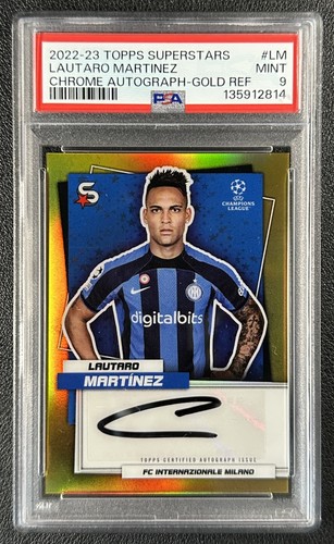 Lautaro Martinez 2022 Topps Cromo Superstars Oro Rifrattore /50