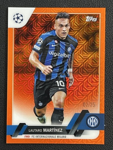 Lautaro Martinez 2022 Topps Cromo UCC Naranja Mojo /25