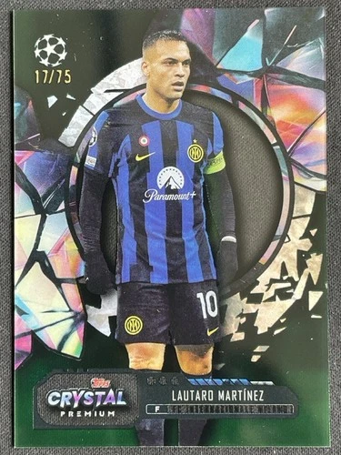 Lautaro Martinez 2024 Topps Crystal Premium UCL Green /75