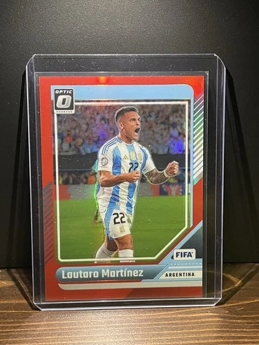 Lautaro Martinez 2024 Panini Donruss FIFA Optic Red /299