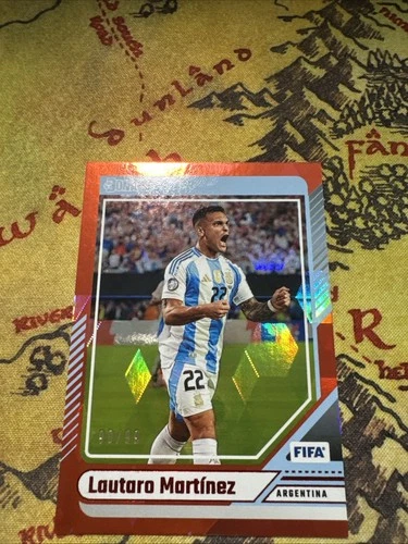 Lautaro Martinez 2024 Panini Donruss FIFA Red Cubic /99