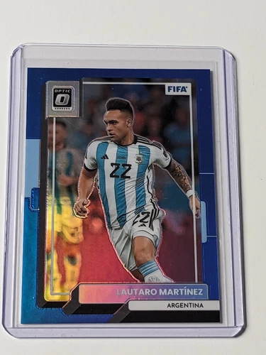 Lautaro Martinez 2022 Panini Donruss Optic Blue Prizm /99
