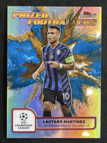 Lautaro Martinez 2024 Topps Finest Blue Gold