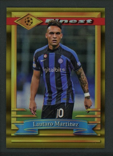 Lautaro Martinez 2023 Topps Finest Gold /50