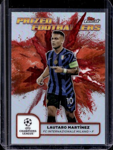 Lautaro Martinez 2024 Panini Finest Orange/Red Refractor #PFF-20
