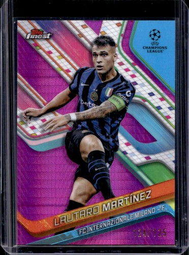Lautaro Martinez 2024 Topps Finest Pink Prism Refractor /125