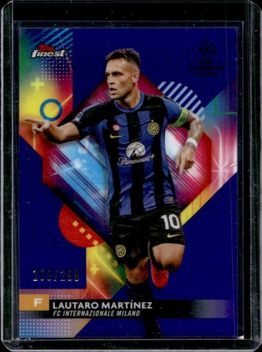 Lautaro Martinez 2023 Topps Finest Purple /299
