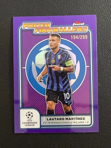 Lautaro Martinez 2024 Topps Finest Purple /299