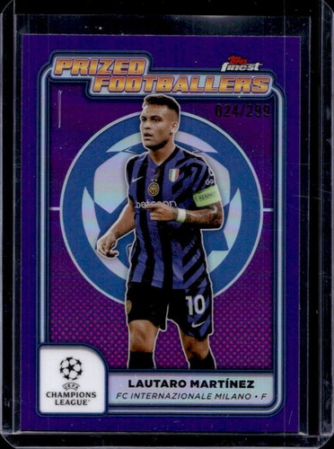 Lautaro Martinez 2024 Topps Finest Purple Refractor /299