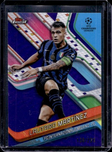 Lautaro Martinez 2024 Topps Finest Purple Refractor /299
