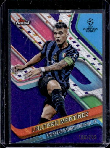 Lautaro Martinez 2024 Panini Finest Purple Refractor /299