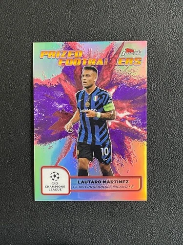 Lautaro Martinez 2024 Topps Finest Red Purple