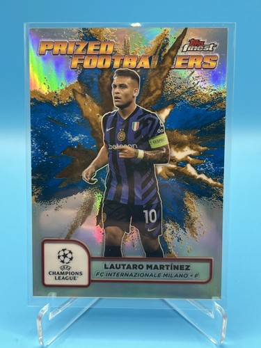 Lautaro Martinez 2024 Topps Finest Yellow/Blue