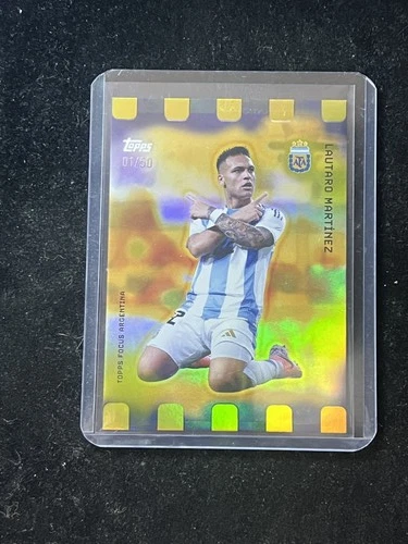 Lautaro Martinez 2025 Topps Focus Gold /50