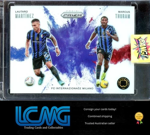 Lautaro Martinez / Marcus Thuram 2025 Panini Prizm FIFA World Cup Color Blast