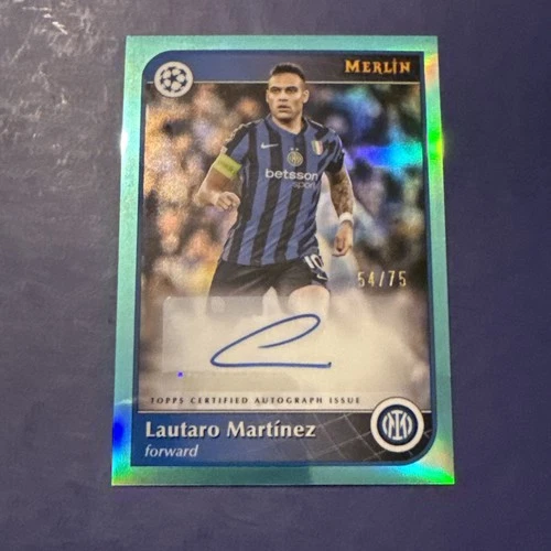 Lautaro Martinez 2024 Topps Merlin Chrome /75
