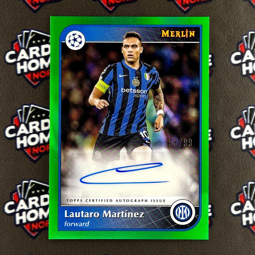 Lautaro Martinez 2024 Topps Merlin Chrome /99