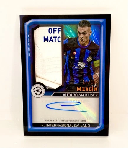 Lautaro Martinez 2023 Topps Merlin Chrome Black /10
