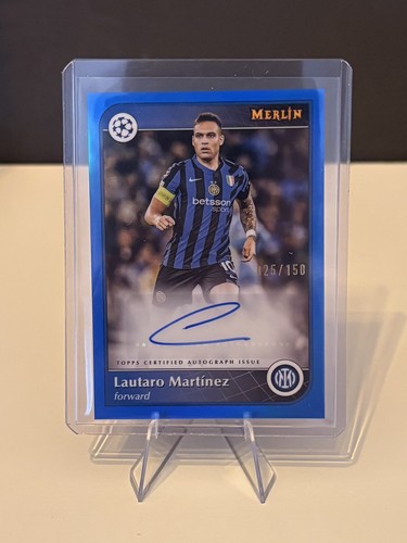 Lautaro Martinez 2025 Topps Merlin Chrome colori abbinati /150