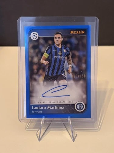 Lautaro Martinez 2025 Topps Merlin Chrome Colour Match /150