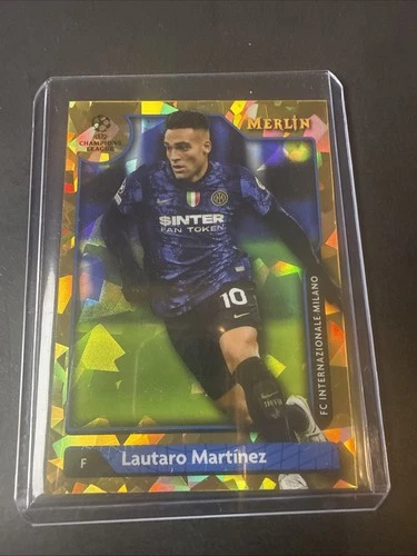 Lautaro Martinez 2022 Topps Merlin Chrome Gold Refractor /50