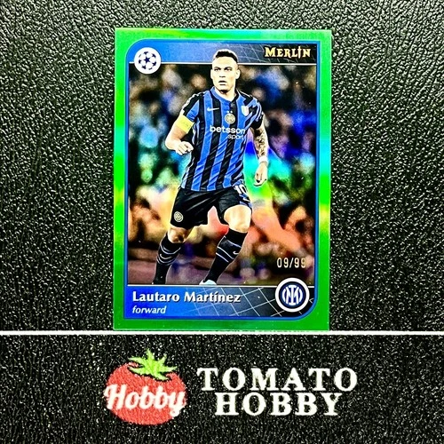 Lautaro Martinez 2024 Topps Merlin Chrome Green Refractor /99