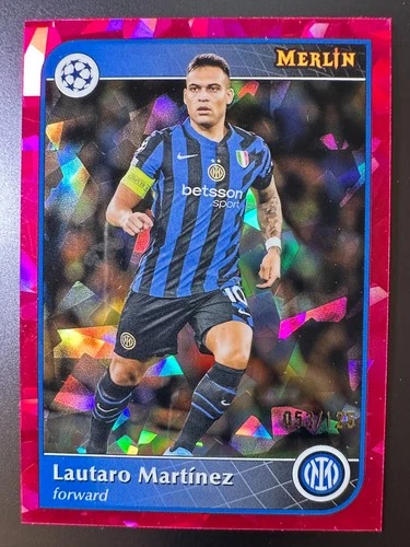 Lautaro Martinez 2024 Topps Merlin Chrome Magenta Ice /125