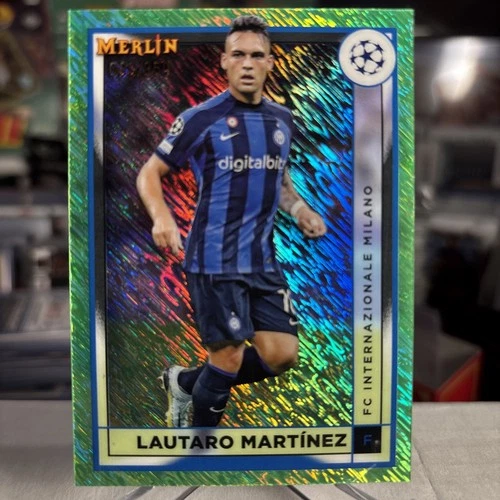 Lautaro Martinez 2022 Topps Merlin Chrome Neon Refractor /350