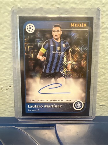 Lautaro Martinez 2024 Topps Merlin Chrome Nero /10