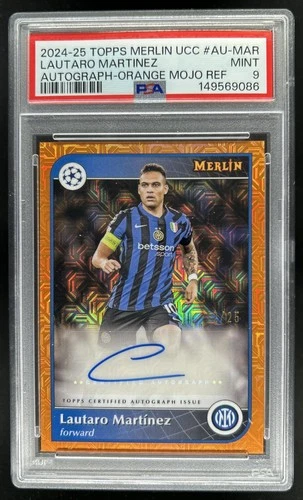 Lautaro Martinez 2024 Topps Merlin Chrome Orange Refractor /25