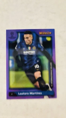 Lautaro Martinez 2021 Topps Merlin Chrome Purple /15