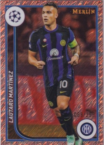 Lautaro Martinez 2024 Topps Merlin Chrome Rose /299