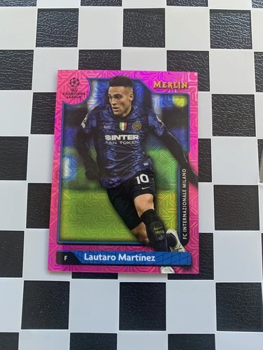Lautaro Martinez 2022 Topps Merlin Chrome UCL Pink /275