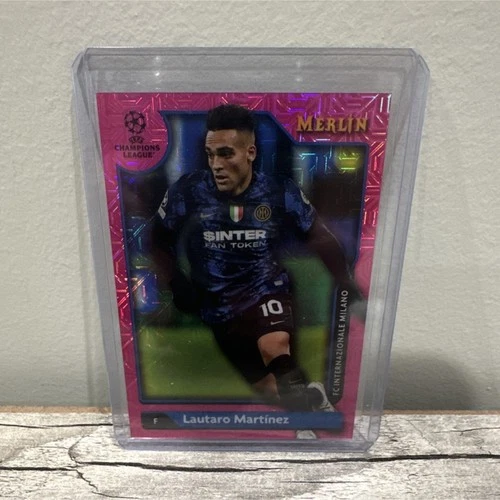 Lautaro Martinez 2021 Topps Merlin Chrome UCL Pink Mojo /275