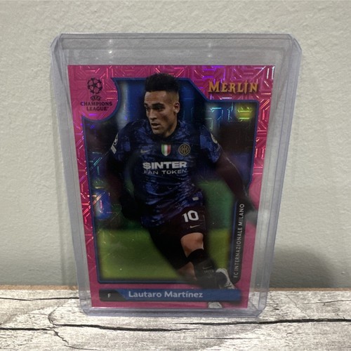 Lautaro Martinez 2021 Topps Merlin Chrome UCL Rosa Mojo /275