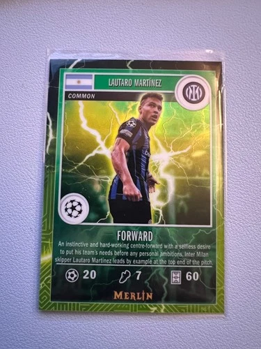 Lautaro Martinez 2024 Topps Merlin UEFA Green