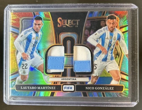 Lautaro Martinez / Nico Gonzalez 2024 Panini Select Tie Dye /25