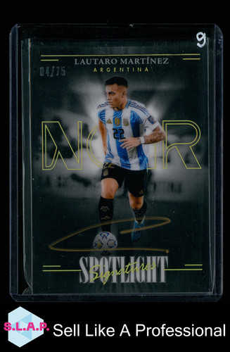Lautaro Martinez 2024 Panini Noir /75