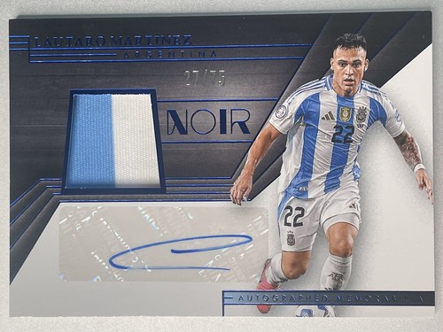 Lautaro Martinez 2024 Panini Noir Blue /75