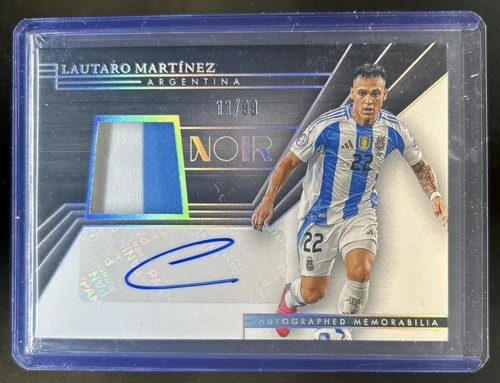 Lautaro Martinez 2024 Panini Noir Color Jersey /99