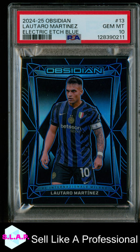 Lautaro Martinez 2024 Panini Obsidian Blue