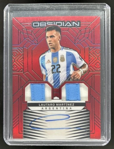 Lautaro Martinez 2024 Panini Obsidian Red Electric Etch /5